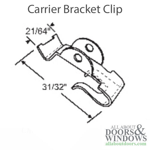 Metal Clip, Carrier Bracket for 75 series 3/8 Tube Spiral Balance - Metal Clip, Carrier Bracket for 75 series 3/8 Tube Spiral Balance