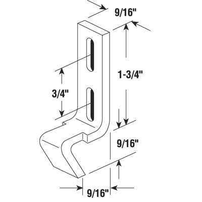 Keeper, Sliding Glass Door 9/16