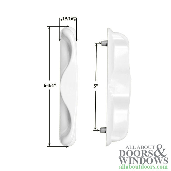 Outside Pull Handle for Sliding Patio Door, No Key Hole - Outside Pull Handle for Sliding Patio Door, No Key Hole