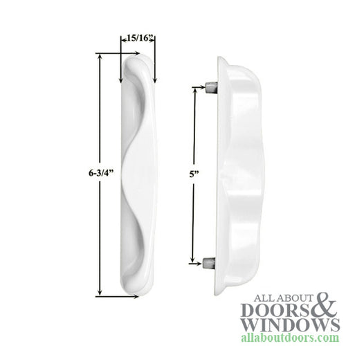 Outside Pull Handle for Sliding Patio Door, No Key Hole - Outside Pull Handle for Sliding Patio Door, No Key Hole
