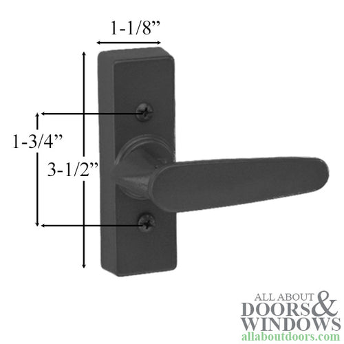 Non-Locking Storm Door  handle, Inside Rotary Latch - Non-Locking Storm Door  handle, Inside Rotary Latch