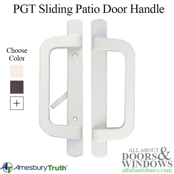 PGT Sliding Patio Door Handle Kit with Mortise Lock and Keepers - PGT Sliding Patio Door Handle Kit with Mortise Lock and Keepers