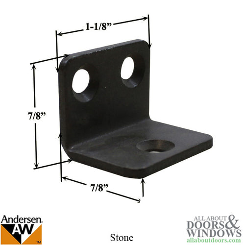 3 Hole Stationary Top Panel Top Bracket - Stone - 3 Hole Stationary Top Panel Top Bracket - Stone