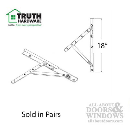Awning Hinge  Large 18 inch Truth 13 Series - Awning Hinge  Large 18 inch Truth 13 Series