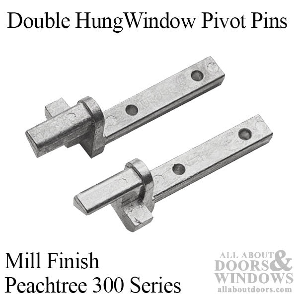 Peachtree 300 Series Double Hung Window Pivot Pin, New Style, Mill Finish, Pair - Peachtree 300 Series Double Hung Window Pivot Pin, New Style, Mill Finish, Pair
