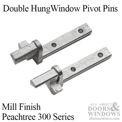 Peachtree 300 Series Double Hung Window Pivot Pin, New Style, Mill Finish, Pair - Peachtree 300 Series Double Hung Window Pivot Pin, New Style, Mill Finish, Pair