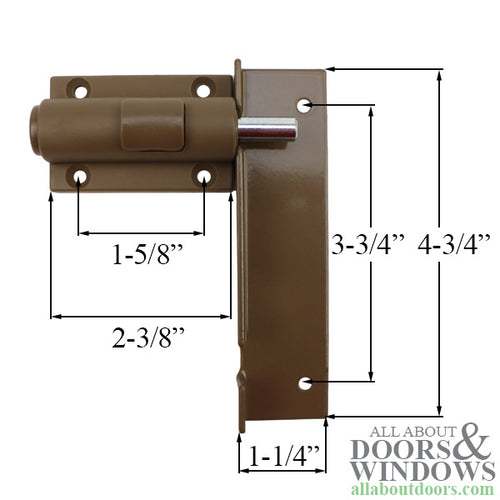 Veranda Patio Door High Security Foot bolt / Lock - Veranda Patio Door High Security Foot bolt / Lock
