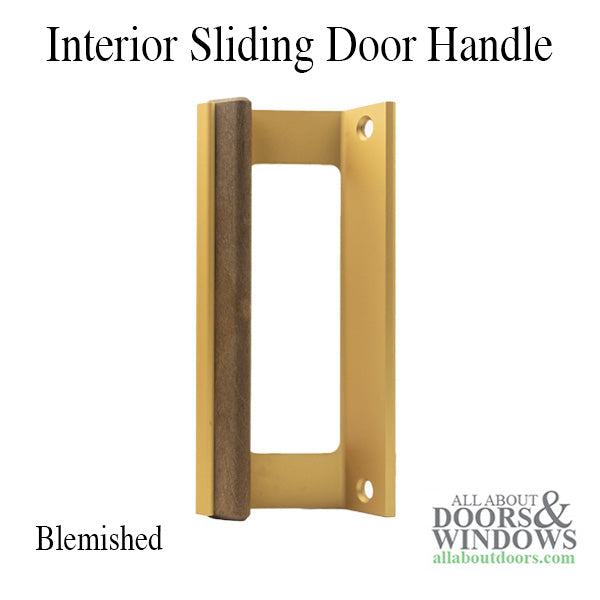 GLW Patio Door Handle, Disc. Old Style - Painted Gold - Blemished - GLW Patio Door Handle, Disc. Old Style - Painted Gold - Blemished