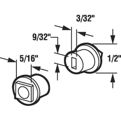 Key Adapter for Sliding Patio Door Keeper - Key Adapter for Sliding Patio Door Keeper