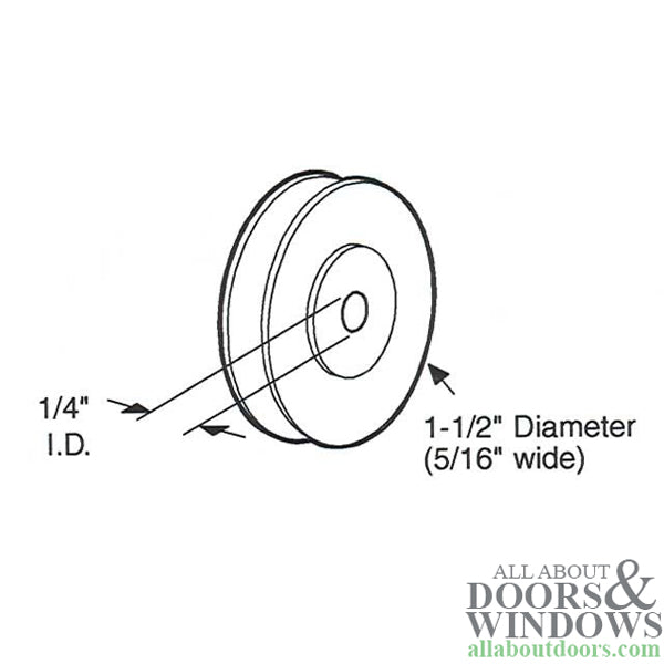 Roller Only, 1-1/2 Diameter Nylon Ball Bearing Wheel - Roller Only, 1-1/2 Diameter Nylon Ball Bearing Wheel