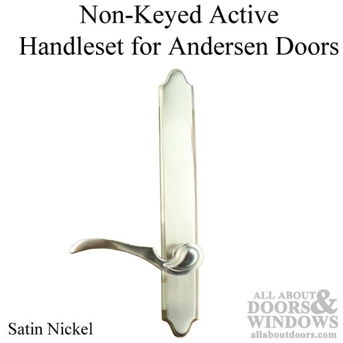 Covington Handle Set Active Door Non-Keyed Right Hand Satin Nickel - Covington Handle Set Active Door Non-Keyed Right Hand Satin Nickel