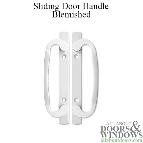 Legacy Glass Sliding Door Handle DUMMY Bright Chrome Blemished Handleset - Legacy Glass Sliding Door Handle DUMMY Bright Chrome Blemished Handleset