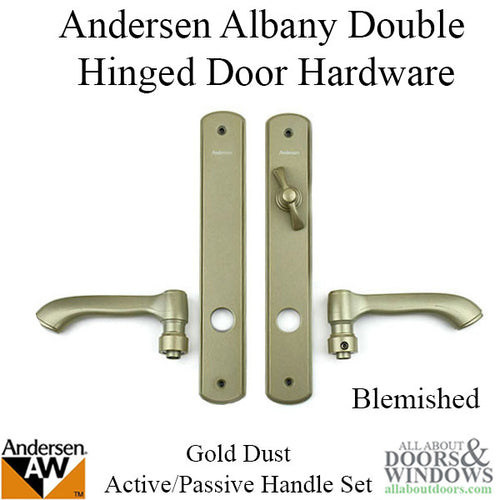 Andersen Albany Active / Passive Double Hinged Door Hardware - BLEMISHED - Andersen Albany Active / Passive Double Hinged Door Hardware - BLEMISHED