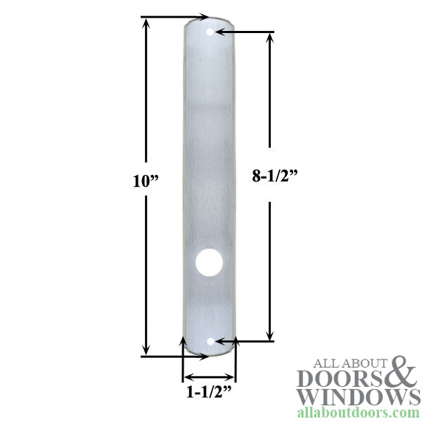 Newbury Interior Passive Escutcheon Plate - Brushed Chrome - Blemished - Newbury Interior Passive Escutcheon Plate - Brushed Chrome - Blemished