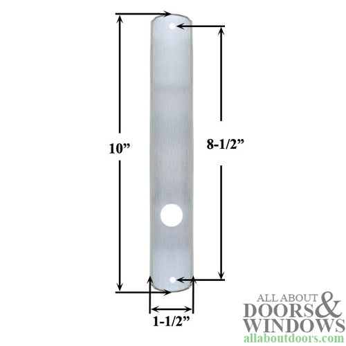 Newbury Interior Passive Escutcheon Plate - Brushed Chrome - Blemished - Newbury Interior Passive Escutcheon Plate - Brushed Chrome - Blemished