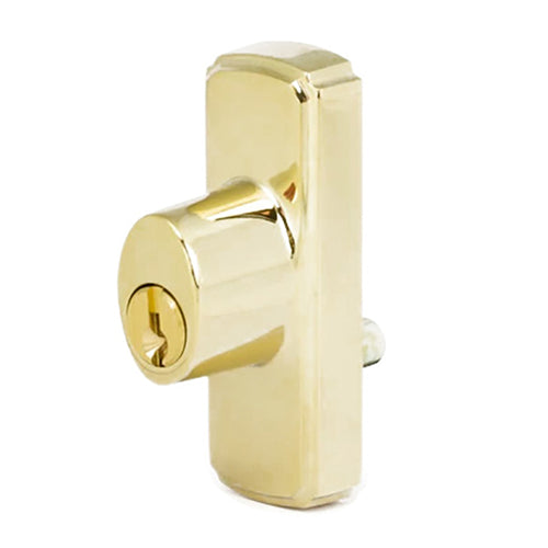 Andersen Window-Frenchwood Gliding Door-Keyed Lock, Anvers - RH - Bright Brass - Andersen Window-Frenchwood Gliding Door-Keyed Lock, Anvers - RH - Bright Brass