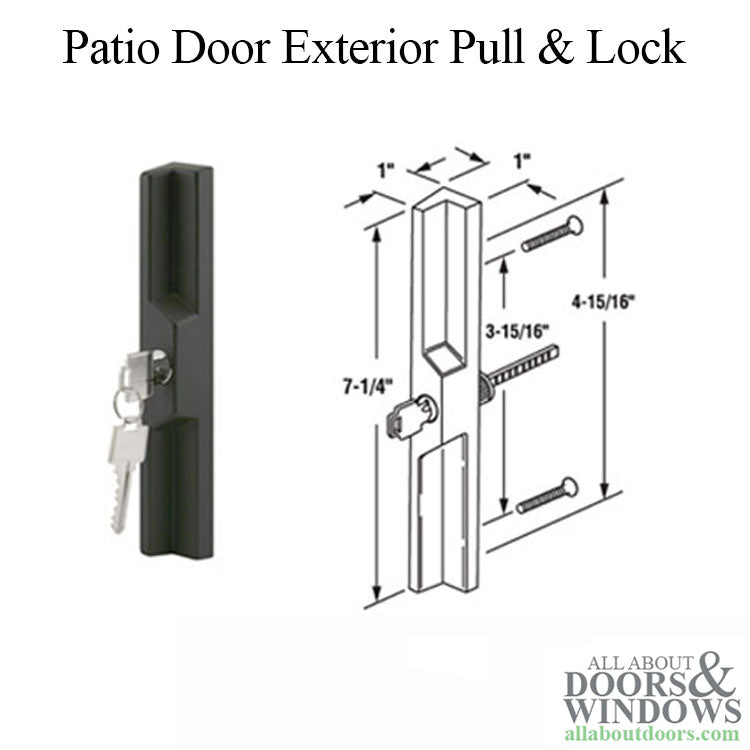 Outside Pull and Keyed Locking Unit Diecast Metal - Outside Pull and Keyed Locking Unit Diecast Metal
