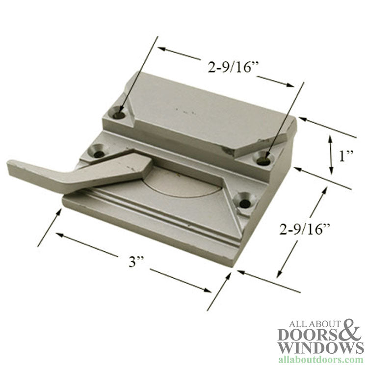 Peachtree Casement Window Sash Lock Metal Right hand - Peachtree Casement Window Sash Lock Metal Right hand