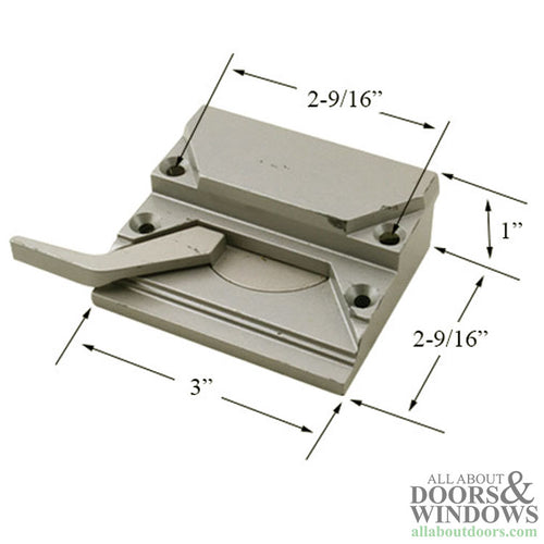 Peachtree Casement Window Sash Lock Metal Right hand - Peachtree Casement Window Sash Lock Metal Right hand