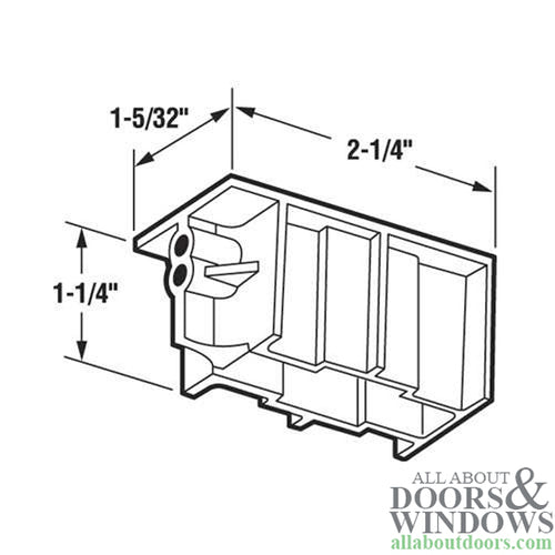 Roller Housing for Sliding Door - Discontinued - Roller Housing for Sliding Door - Discontinued