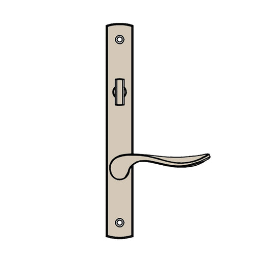 Truth Sentry Lock Handle Set, Modern, Painted over Zinc, Beige - Truth Sentry Lock Handle Set, Modern, Painted over Zinc, Beige