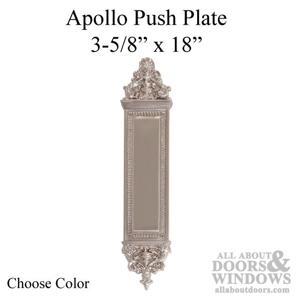 Apollo Push Plate 3-5/8