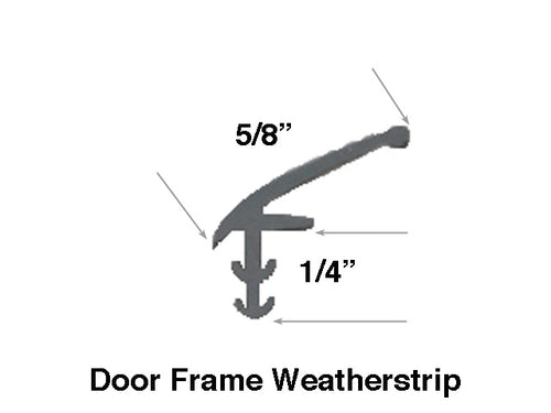 Unavailable Door Frame  Weatherstrip - Grey Vinyl - Unavailable Door Frame  Weatherstrip - Grey Vinyl