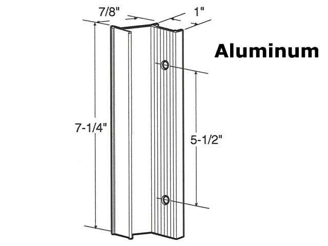 Pull, 5-1/2 Screw Holes, Sliding Glass Door - Pull, 5-1/2 Screw Holes, Sliding Glass Door