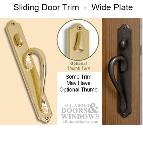 Ashland Inspirations Sliding Door Handle Wide Plate Keyed Sliding Door Handle - Ashland Inspirations Sliding Door Handle Wide Plate Keyed Sliding Door Handle
