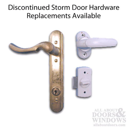 Emco 3 Post Storm Door Handle Set with Deadbolt - Emco 3 Post Storm Door Handle Set with Deadbolt