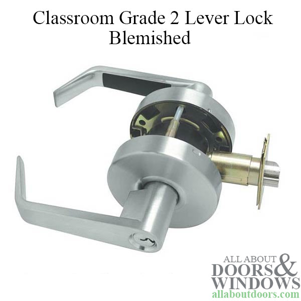 Blemished Classroom Lever Lock, 2-3/4bs, Commercial Grade 2 - Blemished Classroom Lever Lock, 2-3/4bs, Commercial Grade 2