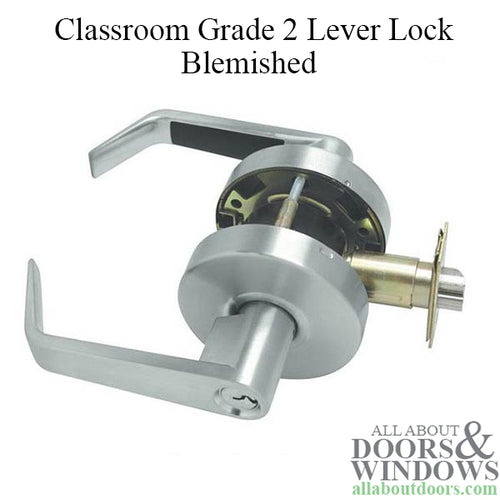 Blemished Classroom Lever Lock, 2-3/4bs, Commercial Grade 2 - Blemished Classroom Lever Lock, 2-3/4bs, Commercial Grade 2