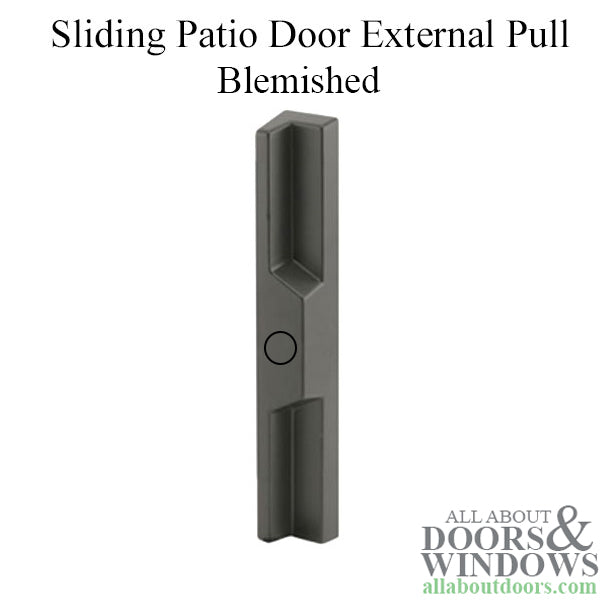 Blemished Outside Pull, 3-15/16 H.C., Plastic - Black - Blemished Outside Pull, 3-15/16 H.C., Plastic - Black