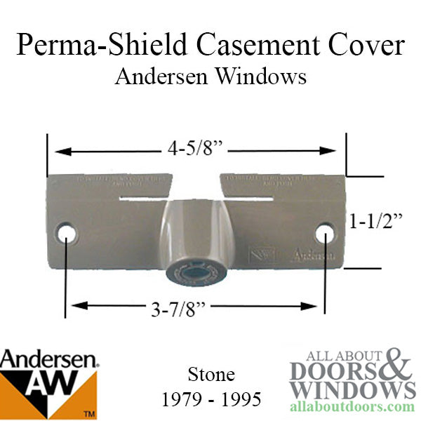 Andersen Window - Perma-Shield Casement Lexan Operator Cover # 7191 Stone - Andersen Window - Perma-Shield Casement Lexan Operator Cover # 7191 Stone