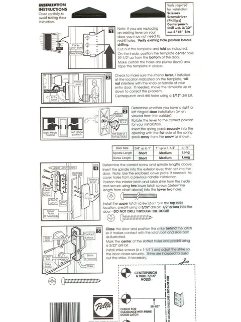 Pella Storm Door Lever Handle Set with Curved Lever - Pella Storm Door Lever Handle Set with Curved Lever