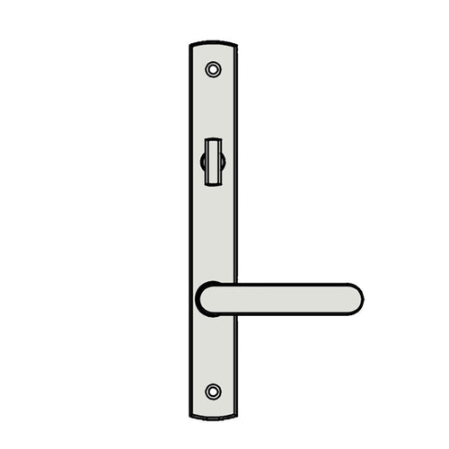 Truth Sentry Lock Handle Set, Contemporary, Painted Over Zinc, White - Truth Sentry Lock Handle Set, Contemporary, Painted Over Zinc, White
