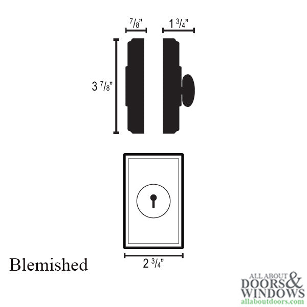 Weslock 01772-N-NSL23 Double Cylinder Premiere Deadbolt with Adjustable Backset and Deadbolt Strike-BLEMISHED - Weslock 01772-N-NSL23 Double Cylinder Premiere Deadbolt with Adjustable Backset and Deadbolt Strike-BLEMISHED