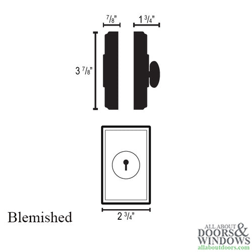 Weslock 01772-N-NSL23 Double Cylinder Premiere Deadbolt with Adjustable Backset and Deadbolt Strike-BLEMISHED - Weslock 01772-N-NSL23 Double Cylinder Premiere Deadbolt with Adjustable Backset and Deadbolt Strike-BLEMISHED