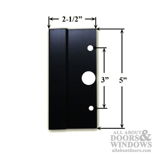 External Pull and Key Lock - Sliding Patio Door, International - Black - External Pull and Key Lock - Sliding Patio Door, International - Black