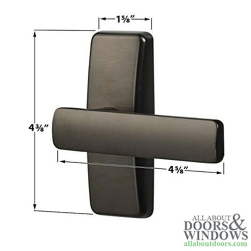 Modern Storm Door Straight Lever with Inside Push Paddle - Modern Storm Door Straight Lever with Inside Push Paddle