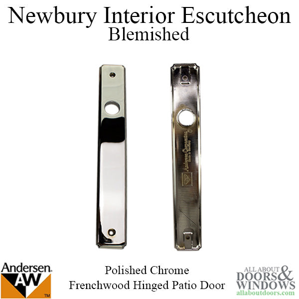 Escutcheon Plate, Newbury Interior Passive Door - Blemished - Escutcheon Plate, Newbury Interior Passive Door - Blemished