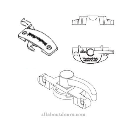 Weather Shield Sliding Window Sash Locks & Keepers