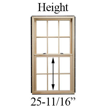 25-11/16" Unobstructed Glass Height