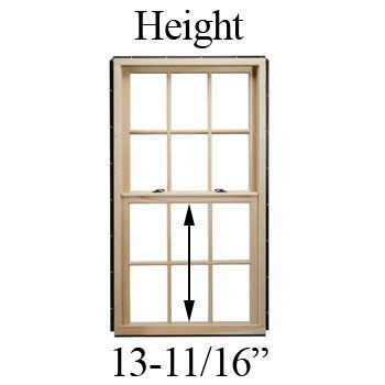 13-11/16" Unobstructed Glass Height