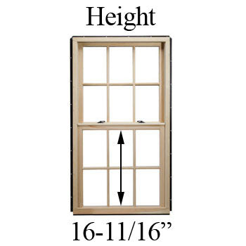 16-11/16" Unobstructed Glass Height
