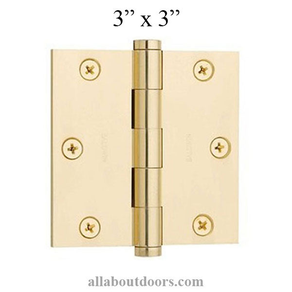 3" x 3" Steel & Brass Hinges