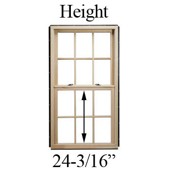 24-3/16" Unobstructed Glass Height