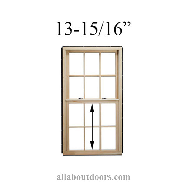 13-15/16" Unobstructed Glass Height