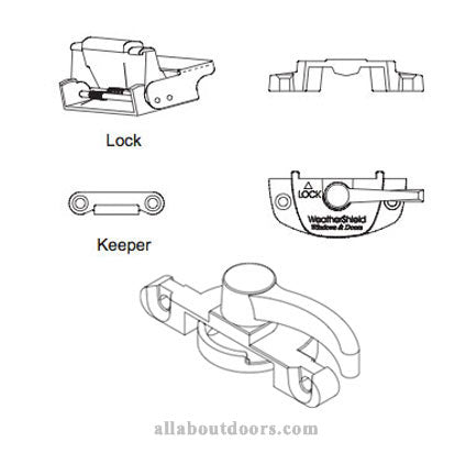 Weather Shield Double Hung Sash Locks & Keepers – Door and Window Parts