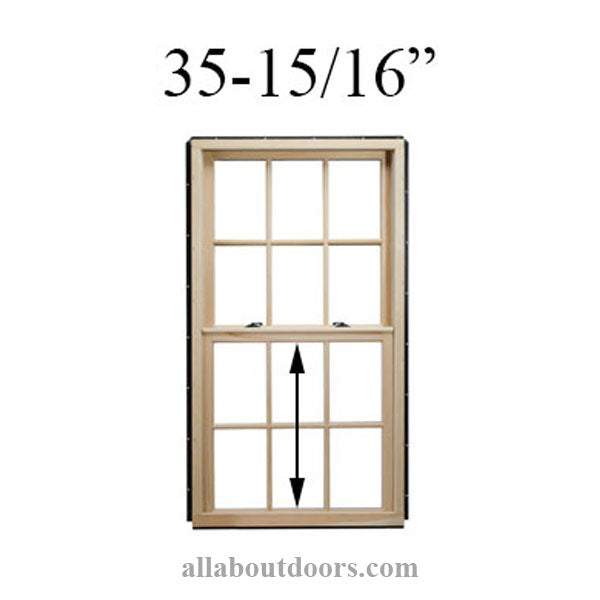 35-15/16" Unobstructed Glass Height (Cottage Style)